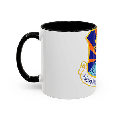 515 Air Mobility Operations Wing AMC (U.S. Air Force) Accent Coffee Mug