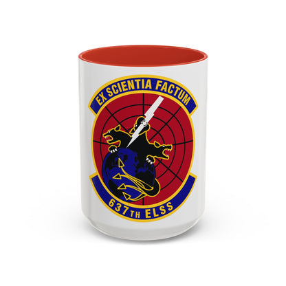 637th Electronic Systems Squadron (U.S. Air Force) Accent Coffee Mug