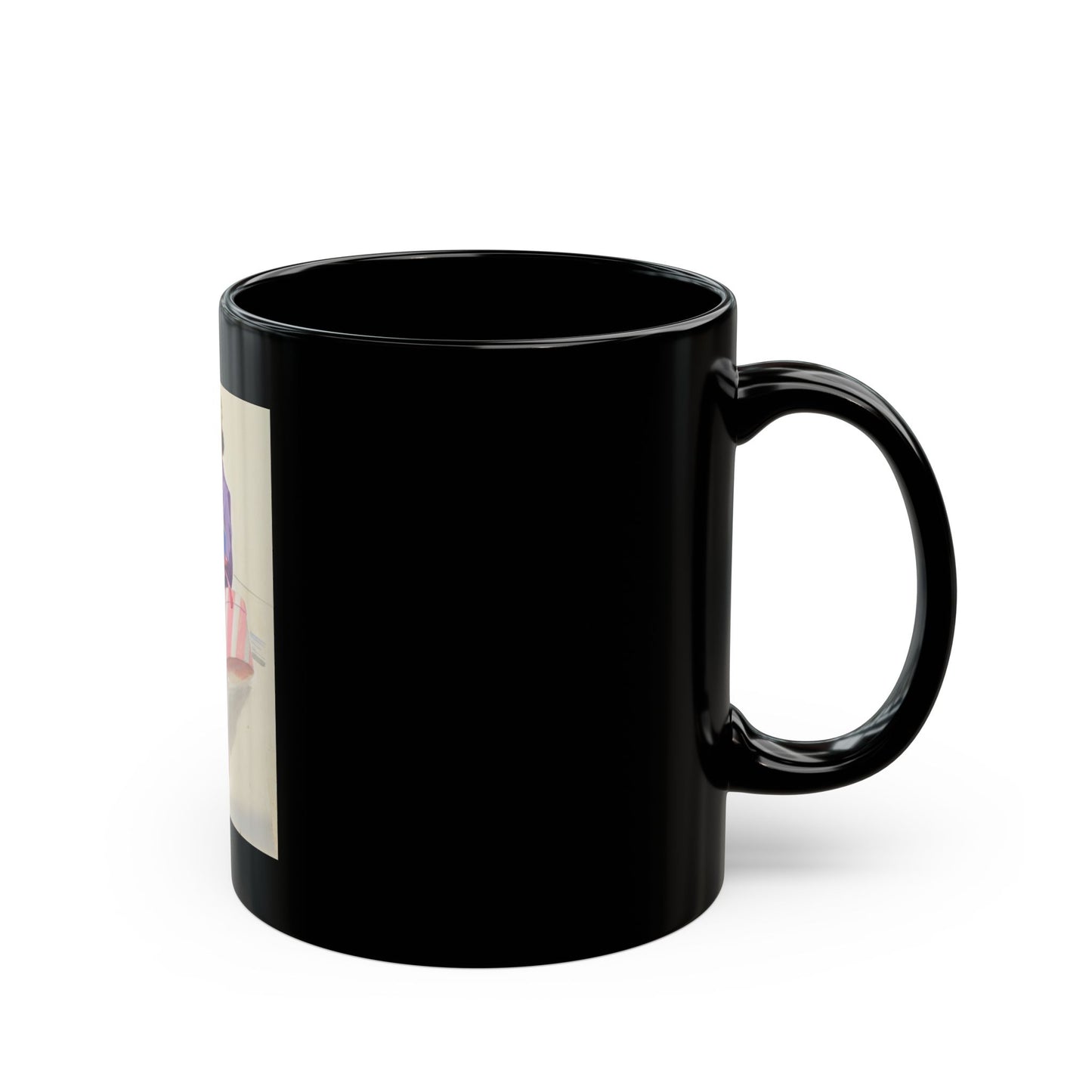 Girl with Hat Box, Coca-Cola advertisement - Black Coffee Mug
