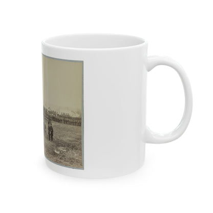 7th New York Cavalry-- Gen. I. N. Palmer & Staff In Foreground-- Camp Near Washington, D. C. (U.S. Civil War) White Coffee Mug