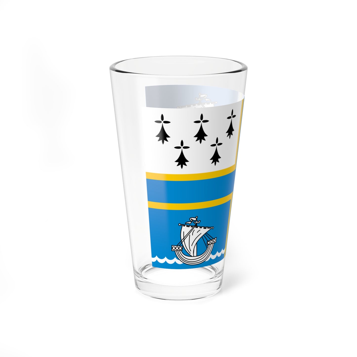 Pays de Redon traditional district flag (France) Pint Glass 16oz