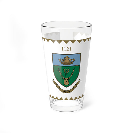 Flag of Mihald (Hungary) Pint Glass 16oz