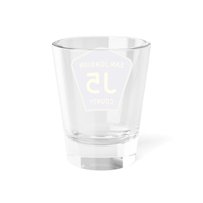 San Joaquin County J5 (California) (Road Sign) Shot Glass 1.5oz
