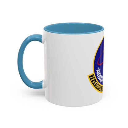 72d Force Support Squadron (U.S. Air Force) Accent Coffee Mug