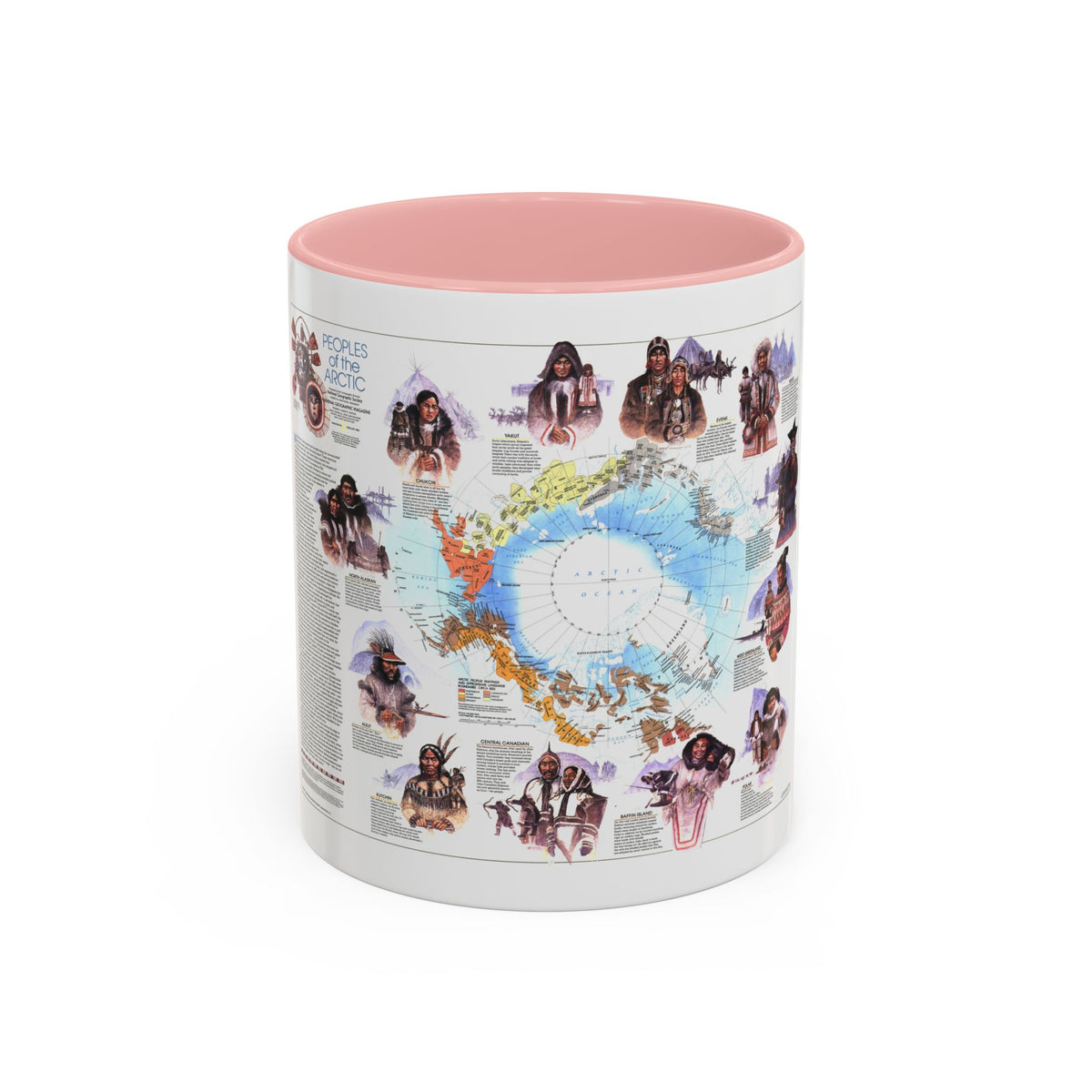 Arctic - Peoples of the (1983) (Map) Accent Coffee Mug