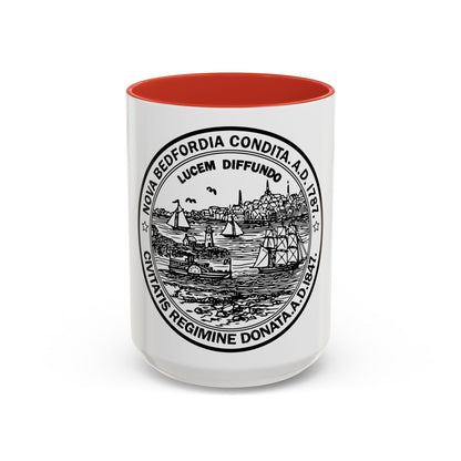 Seal of New Bedford Massachusetts - Accent Coffee Mug