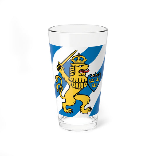 Flag of Gothenburg (Sweden) Pint Glass 16oz