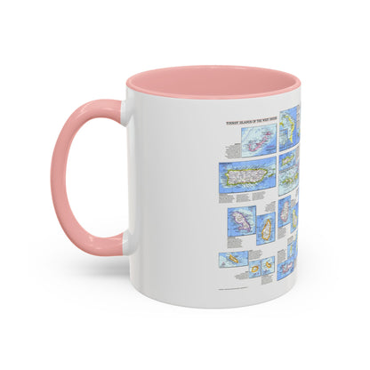 West Indies - Tourist Islands (1981) (Map) Accent Coffee Mug