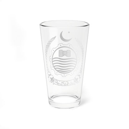 Emblem of West Pakistan (Pakistan) (Coat of Arms) Pint Glass 16oz