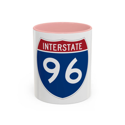 Interstate 96 (U.S. Highways) Accent Coffee Mug