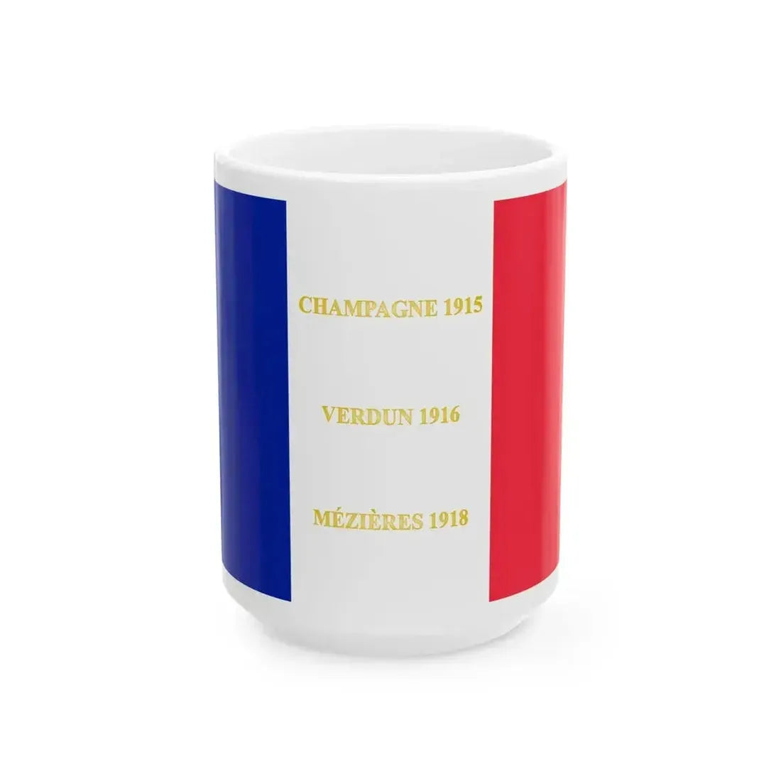 415e regiment dinfanterie - drapeau (France) White Coffee Mug 15oz - Go Mug Yourself