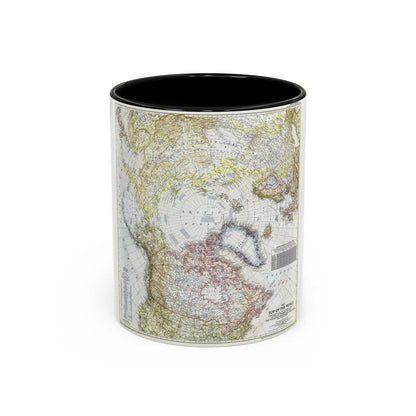 Top Of The World (1949) (Map) Accent Coffee Mug-11oz-Black-Go Mug Yourself