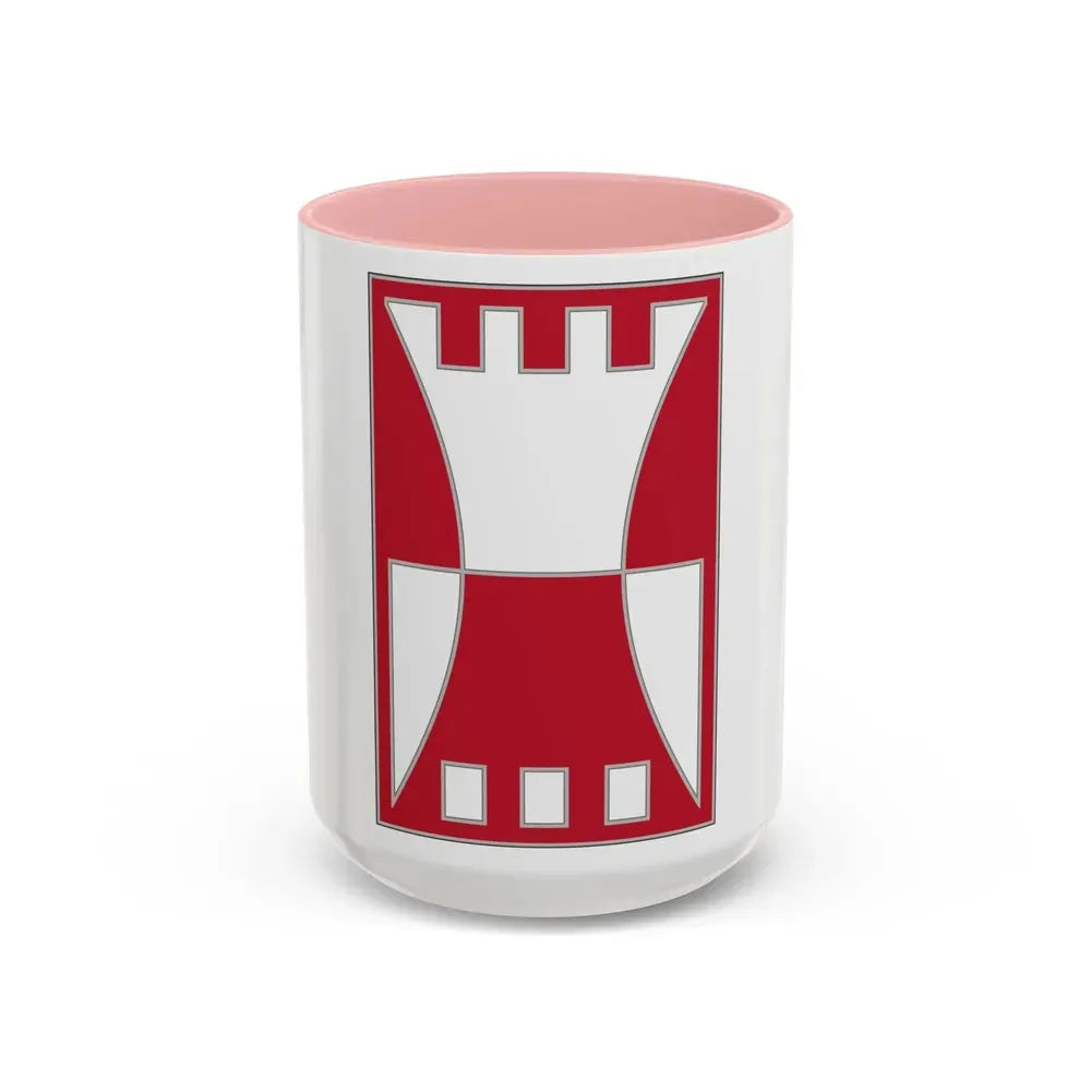 416 Engineer Command (U.S. Army) Accent Coffee Mug 15oz Pink - Go Mug Yourself