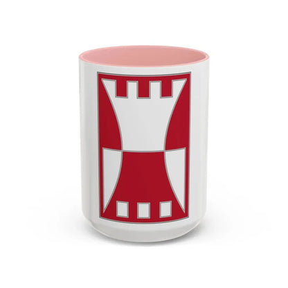 416 Engineer Command (U.S. Army) Accent Coffee Mug 15oz Pink - Go Mug Yourself