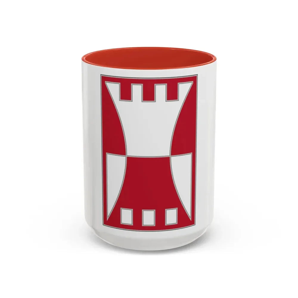 416 Engineer Command (U.S. Army) Accent Coffee Mug 15oz Red - Go Mug Yourself