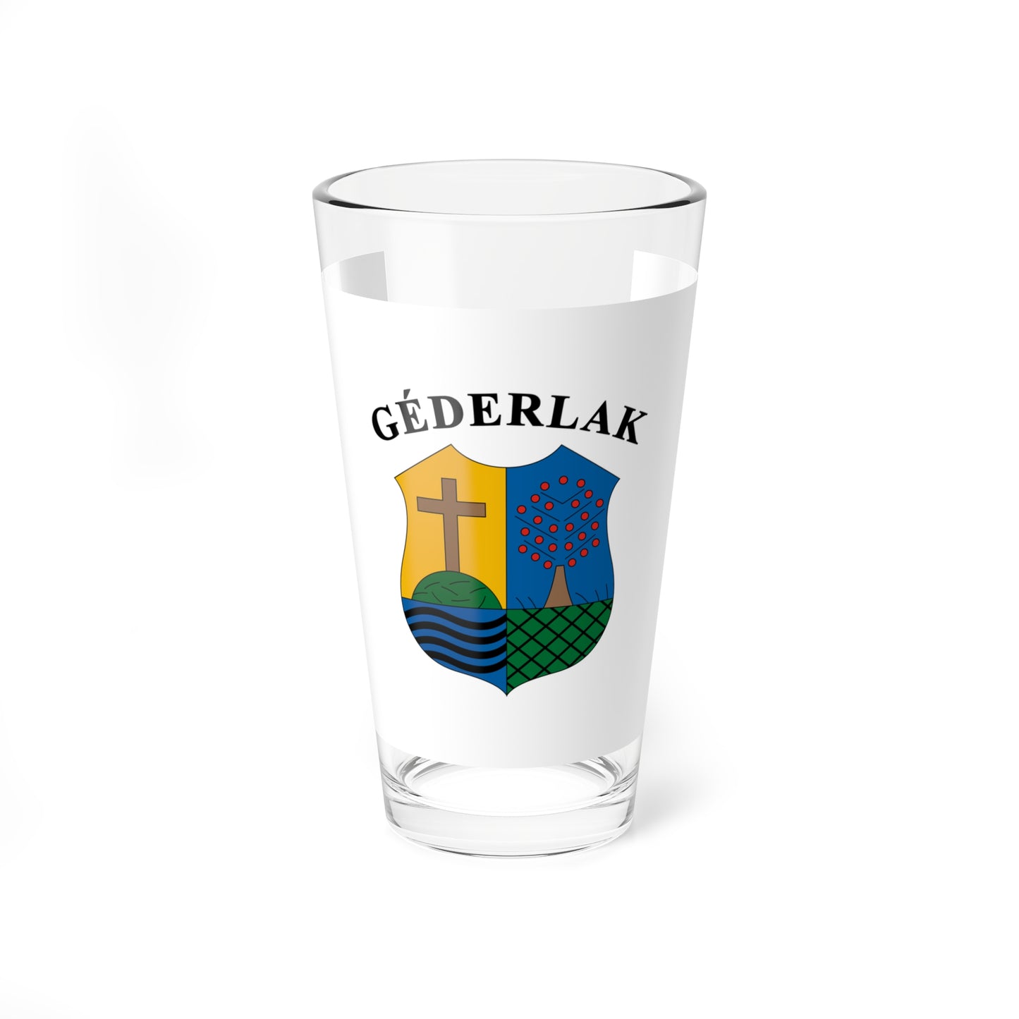 Flag of Gederlak (Hungary) Pint Glass 16oz