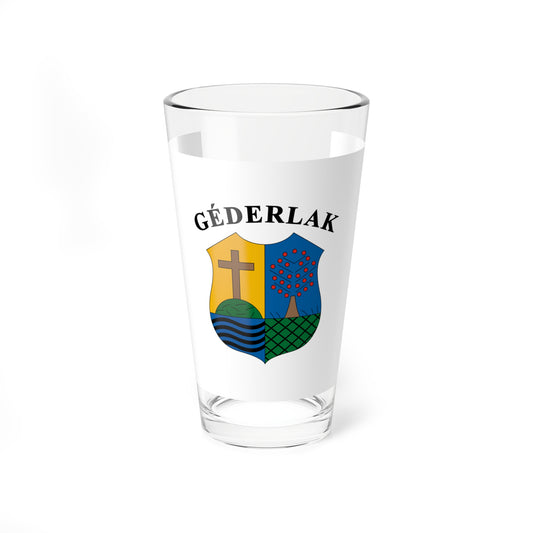 Flag of Gederlak (Hungary) Pint Glass 16oz