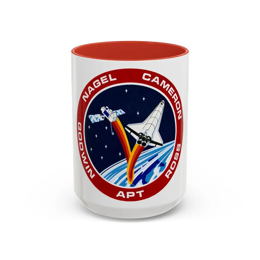 STS 37 (NASA) Accent Coffee Mug-15oz-Red-Go Mug Yourself