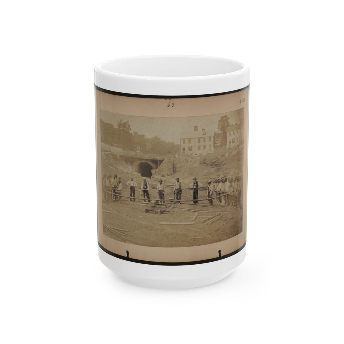 Railroad Construction Workers (U.S. Civil War) White Coffee Mug