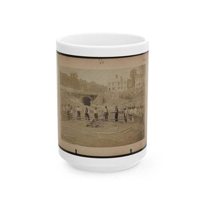 Railroad Construction Workers (U.S. Civil War) White Coffee Mug