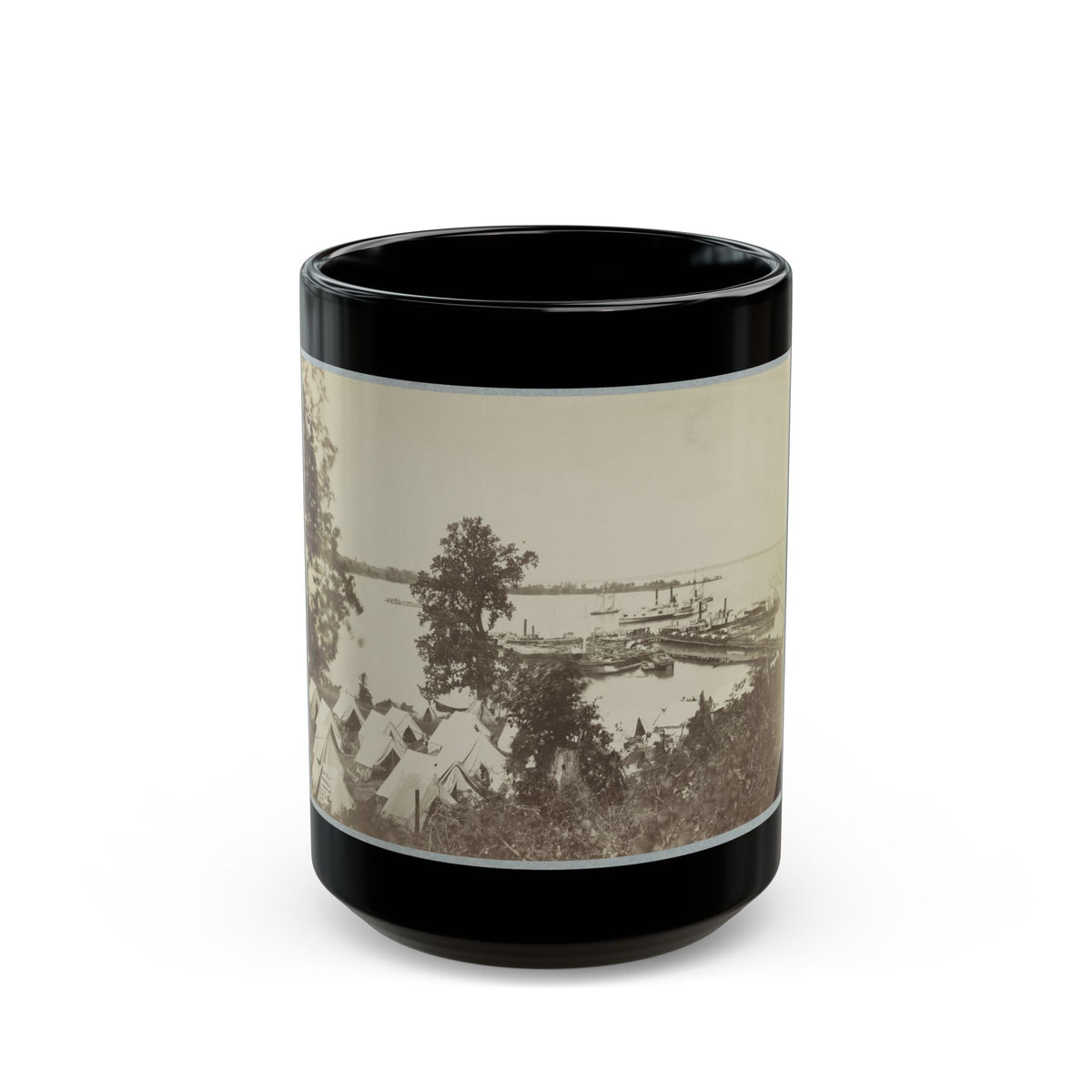 Belle Plain Landing, Va. 005 (U.S. Civil War) Black Coffee Mug