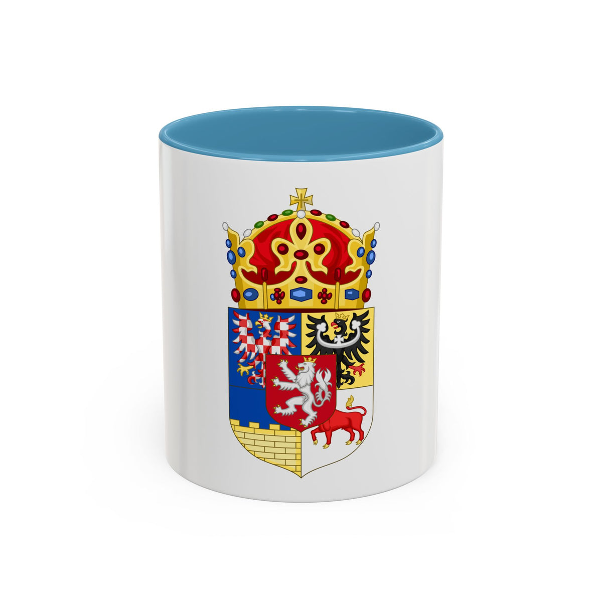 Coat of arms of Bohemian Crown - Accent Coffee Mug