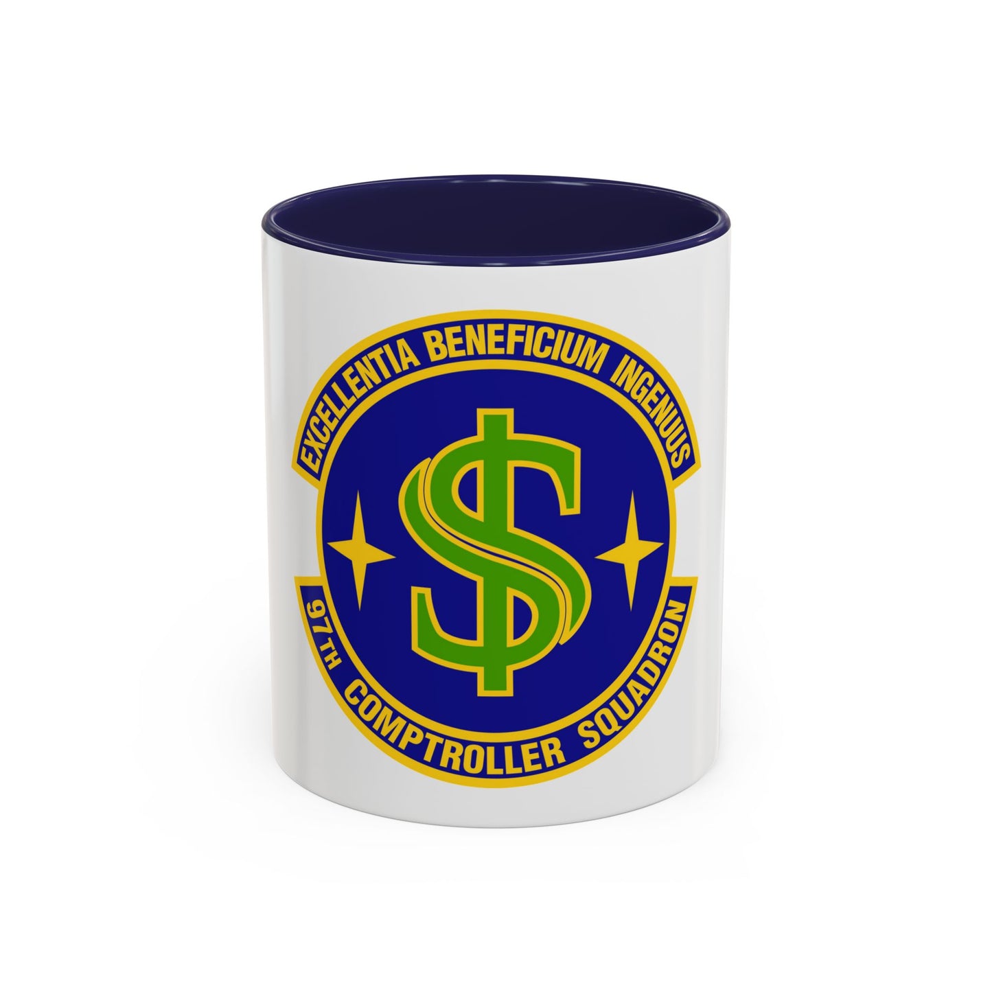 97th Comptroller Squadron (U.S. Air Force) Accent Coffee Mug