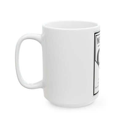 Nevada 00 1924 (Nevada) (Road Sign) White Coffee Mug