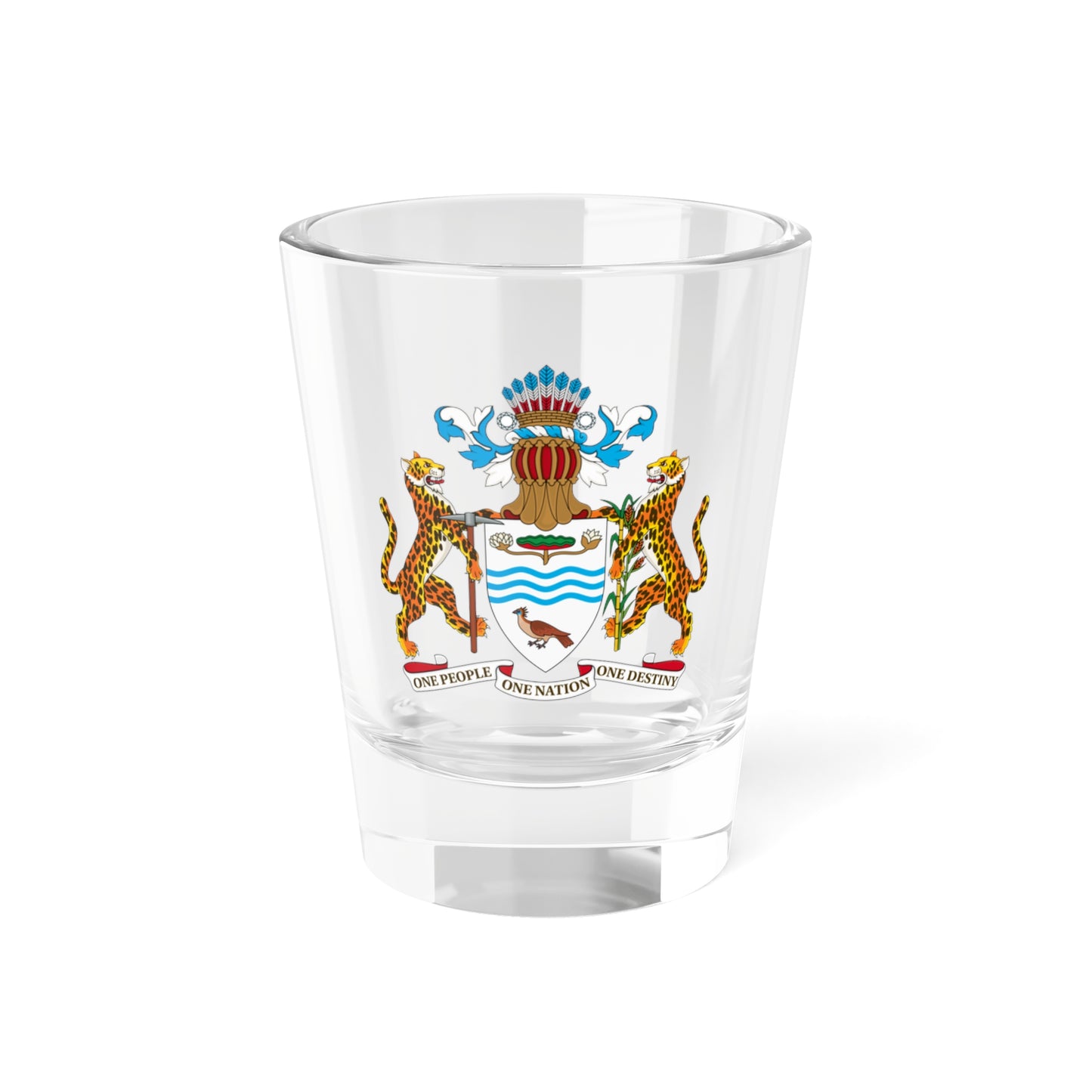 Coat of arms of Guyana - Shot Glass 1.5oz