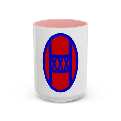 30th Infantry Division SSI (U.S. Army) Accent Coffee Mug