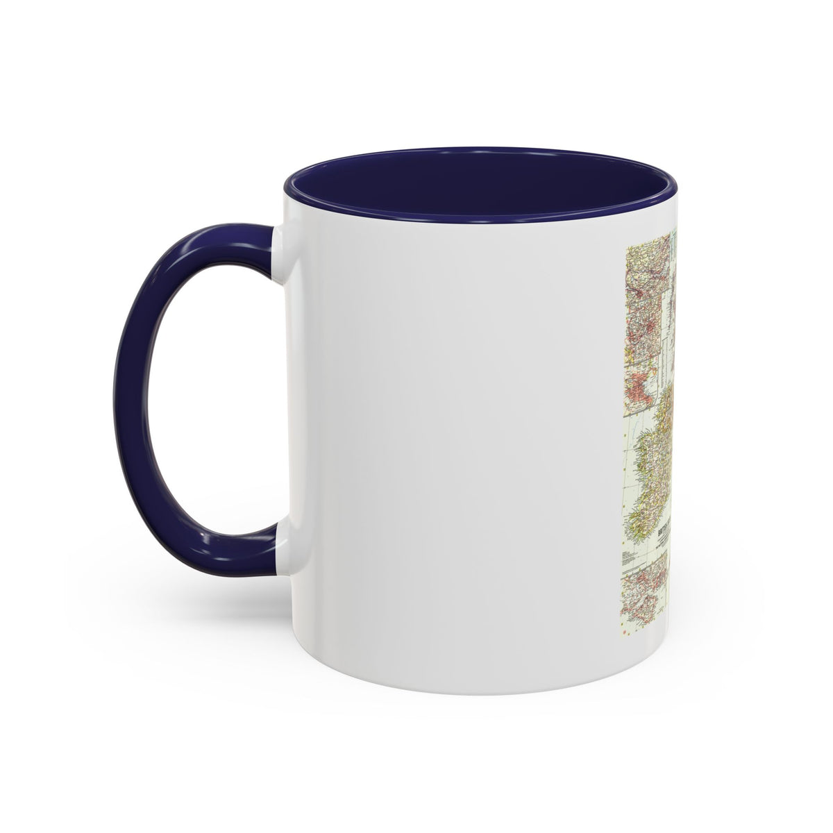 British Isles (1958) (Map) Accent Coffee Mug
