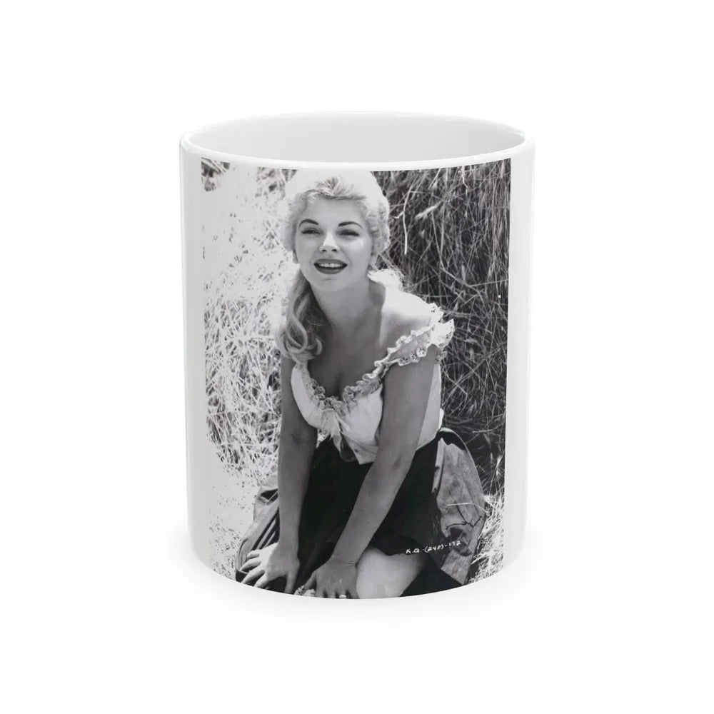 Barbara Nichols #402 (Vintage Female Icon) White Coffee Mug-11oz-Go Mug Yourself