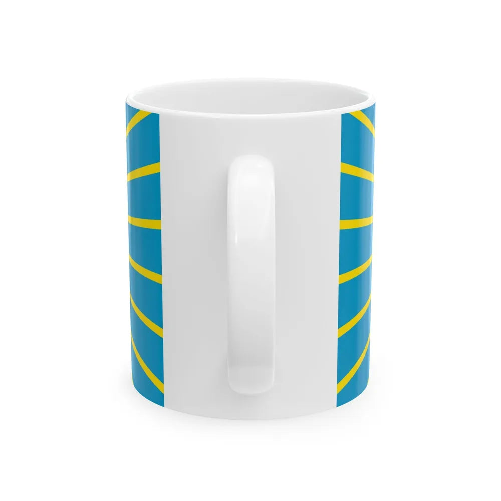 Flag of Nur Sultan Kazakhstan - White Coffee Mug-Go Mug Yourself