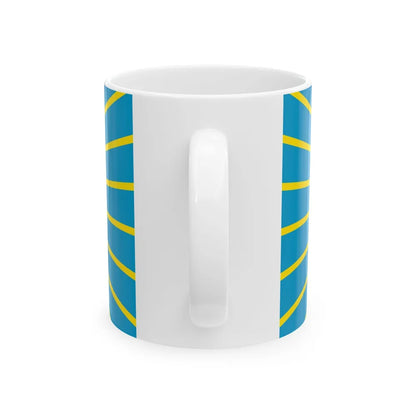 Flag of Nur Sultan Kazakhstan - White Coffee Mug-Go Mug Yourself