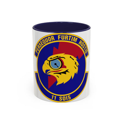 11 Special Operations Intelligence Squadron AFSOC (U.S. Air Force) Accent Coffee Mug