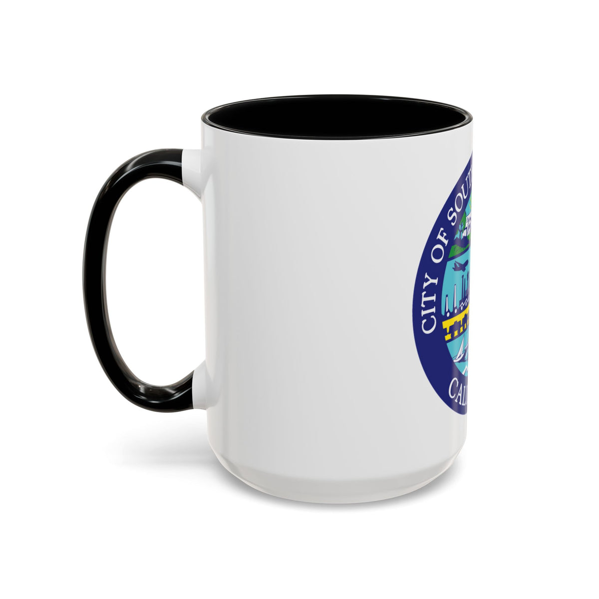 Seal of South San Francisco California - Accent Coffee Mug