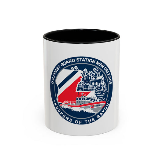 USCG Station New Orleans (U.S. Coast Guard) Accent Coffee Mug