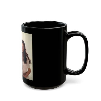 Veronica Carlson #102 with, Hammer Actress Kate O'Mara (Vintage Female Icon) Black Coffee Mug-Go Mug Yourself