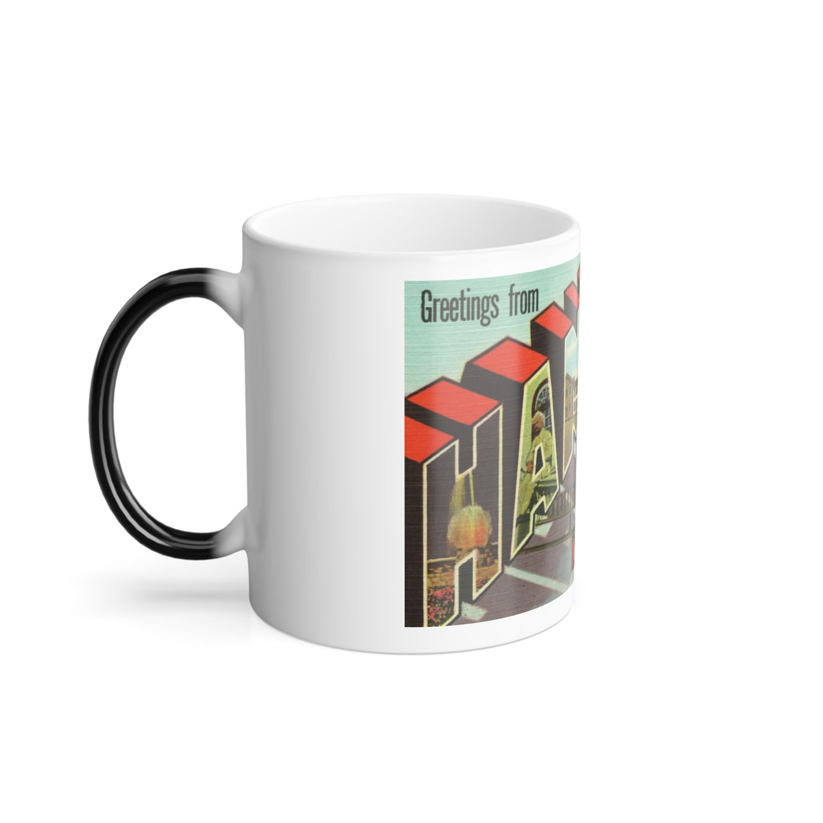 Greetings from Hannibal Missouri (Greeting Postcards) Color Changing Mug 11oz