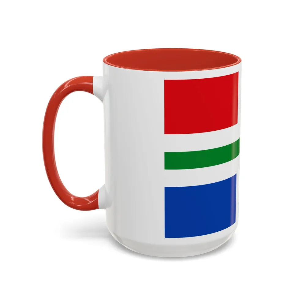 Flag of Groningen Netherlands - Accent Coffee Mug-Go Mug Yourself