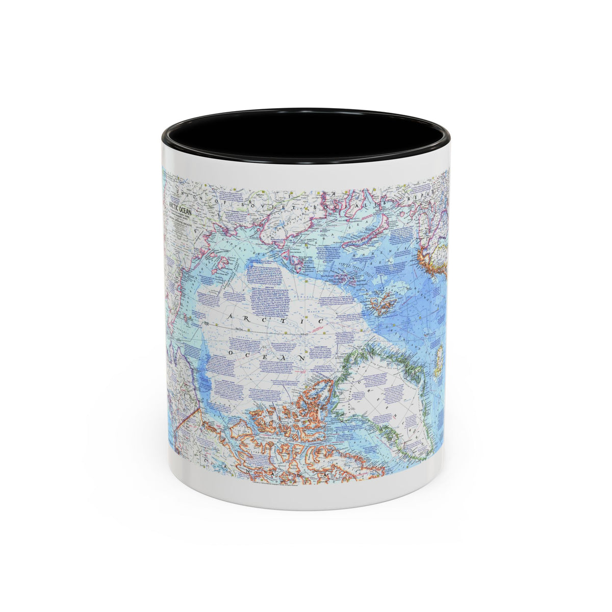 Arctic Ocean (1971) (Map) Accent Coffee Mug
