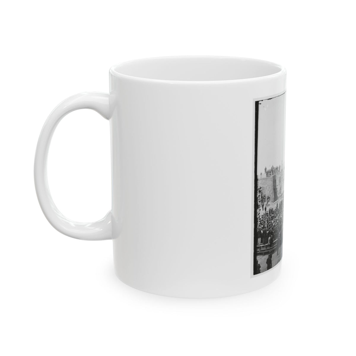 Charleston, S.C. Crowd Inside Fort Sumter; Another View (U.S. Civil War) White Coffee Mug