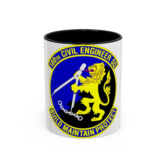 100 Civil Engineer Squadron USAFE (U.S. Air Force) Accent Coffee Mug