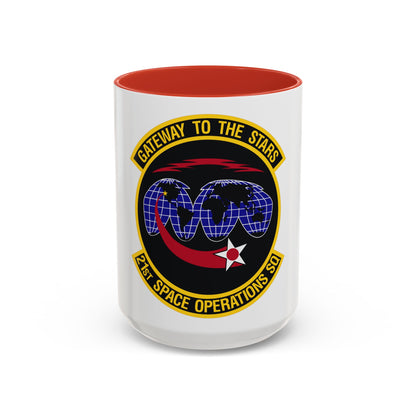 21st Space Operations Squadron (U.S. Air Force) Accent Coffee Mug