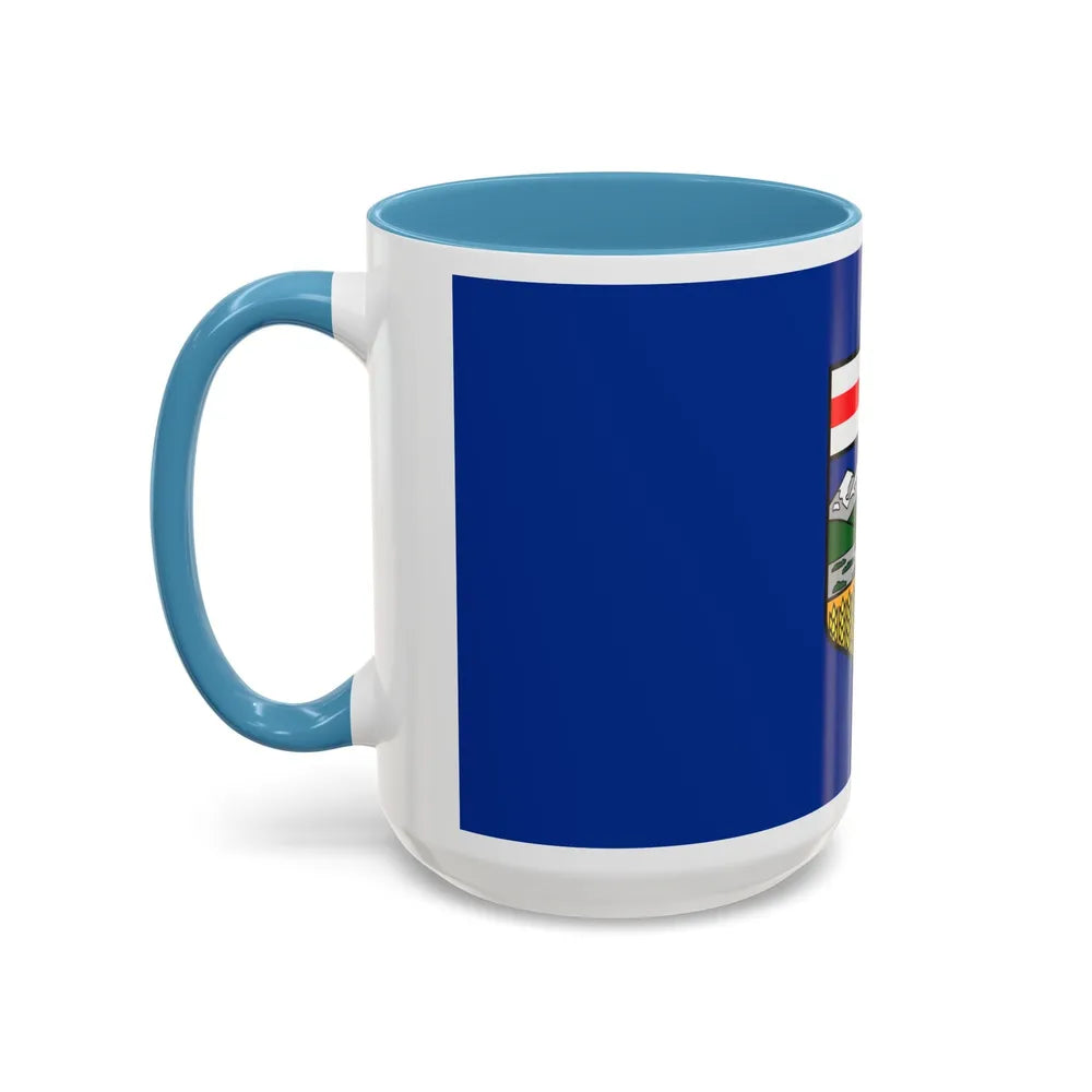 Flag of Alberta Canada - Accent Coffee Mug-Go Mug Yourself