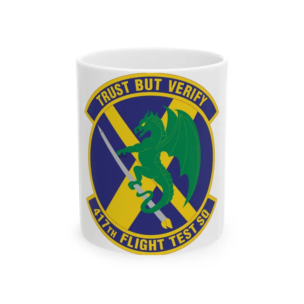 417th Flight Test Squadron (U.S. Air Force) White Coffee Mug-11oz-Go Mug Yourself