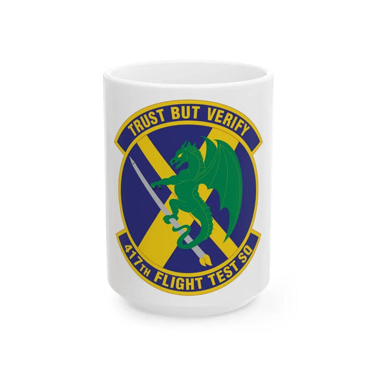 417th Flight Test Squadron (U.S. Air Force) White Coffee Mug-15oz-Go Mug Yourself