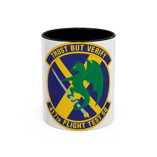 417th Flight Test Squadron (U.S. Air Force) Accent Coffee Mug 11oz Black - Go Mug Yourself