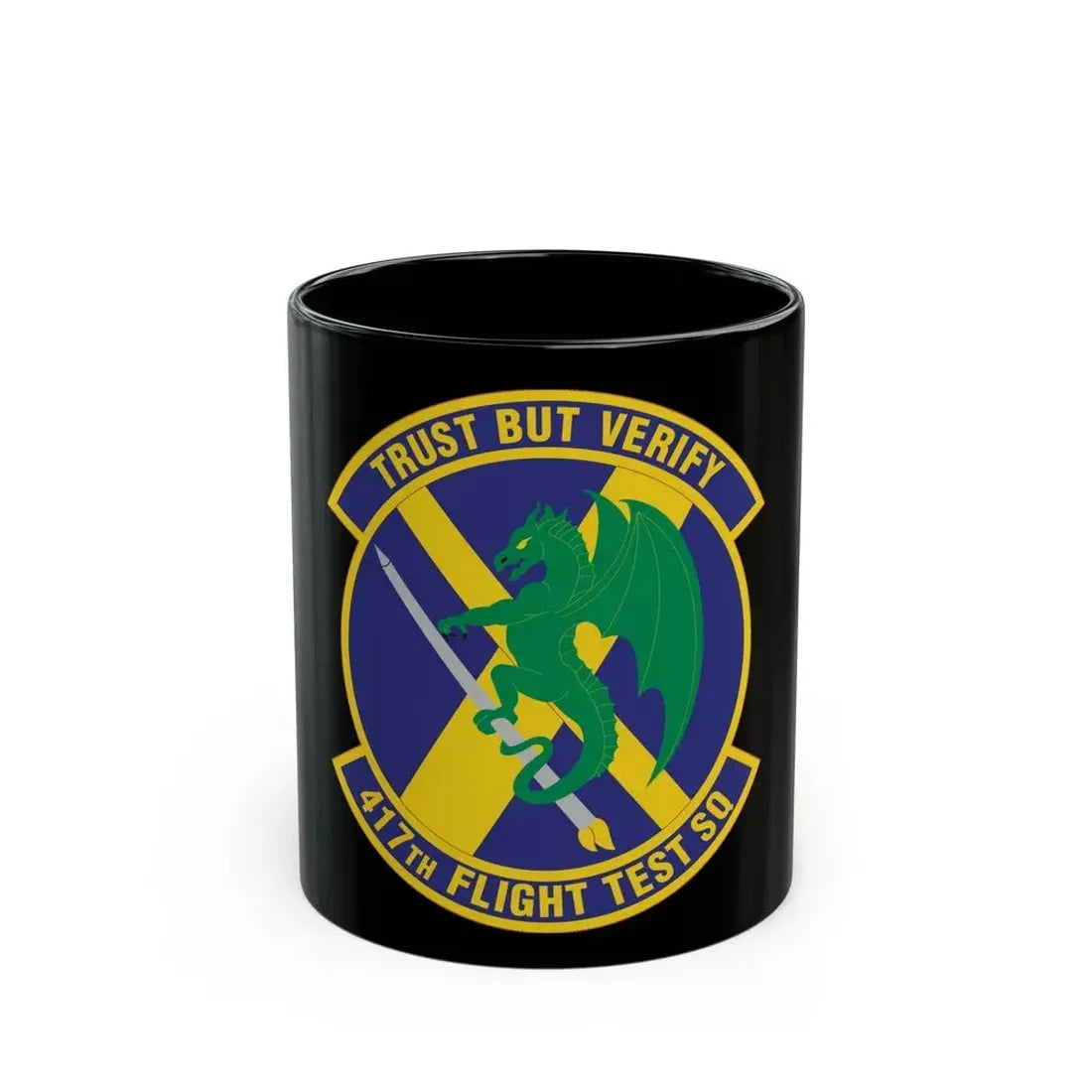 417th Flight Test Squadron (U.S. Air Force) Black Coffee Mug 11oz - Go Mug Yourself