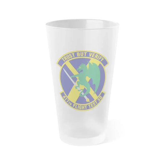 417th Flight Test Squadron (U.S. Air Force) Frosted Pint Glass 16oz 16oz Frosted - Go Mug Yourself